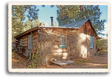 Cabin at D.H. Lawrence Ranch in San Cristobal, NM, part of the Enchanted Circle